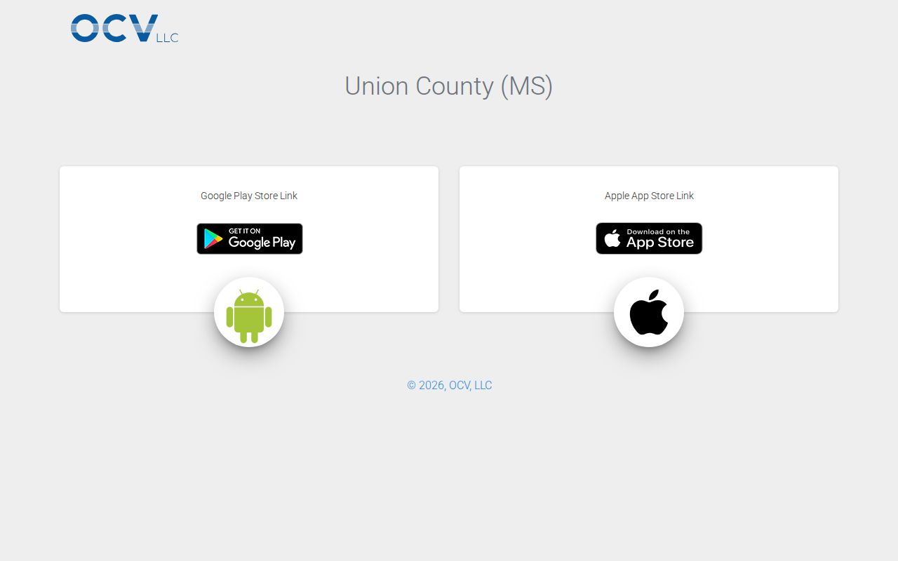 Union County official app listing with unverified 24-hour release features